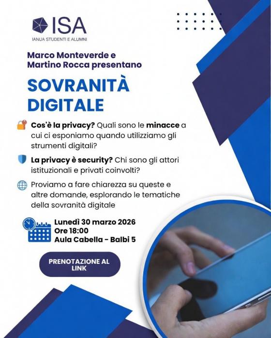 Evento Sovranità digitale